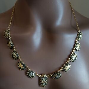 Gold and Black Necklace